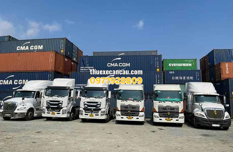 Dịch vụ thuê xe đầu kéo xe container theo tháng KCN Mỹ Phước