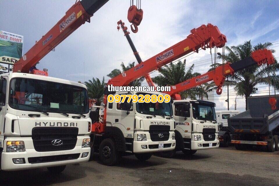 Dịch vụ thuê xe cần cẩu giá rẻ KCN Trảng Bàng Tây Ninh