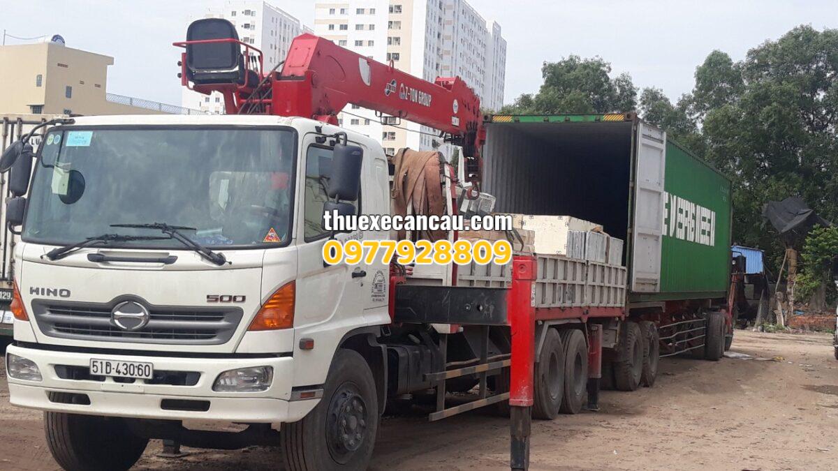 Cung cấp dịch vụ cho thuê xe cẩu xe móc xe đầu kéo KCN Bàu Bàng