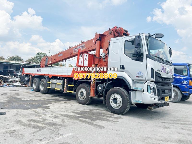 Dịch vụ thuê xe cần cẩu giá rẻ KCN Sóng Thần Bình Dương