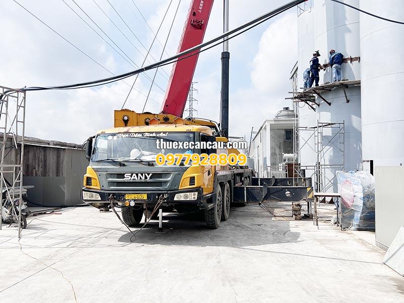 Nơi cung cấp dịch vụ thuê xe cần cẩu uy tín tại Bến Cát Bình Dương