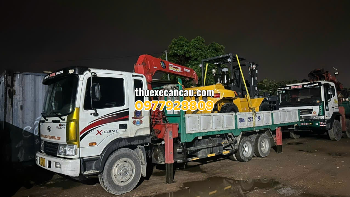 Địa điểm thuê xe cẩu xe nâng KCN Đức Hòa Long An