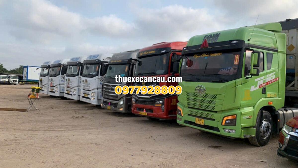 Dịch vụ cho thuê xe cần cẩu xe đầu kéo Dĩ An Bình Dương