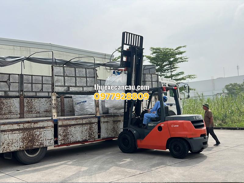 Cho thuê xe nâng KCN Sóng Thần giá tốt