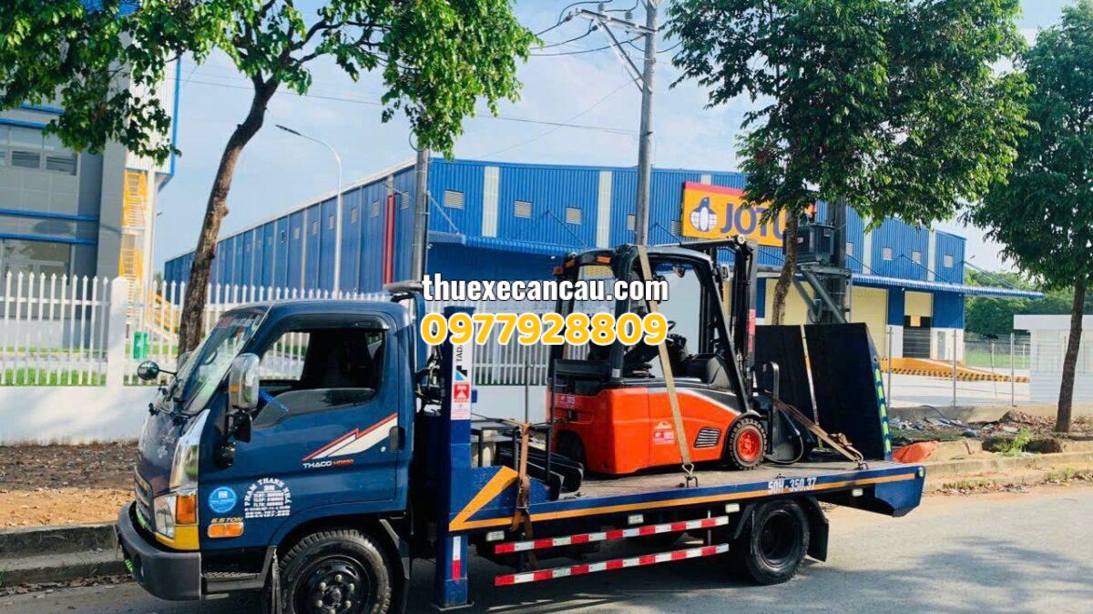 Chuyên cung cấp cho thuê xe cẩu, xe nâng, xe móc, xe múc tại Tân Phước Khánh, Bình Dương – Xe Cẩu Mạnh Cường