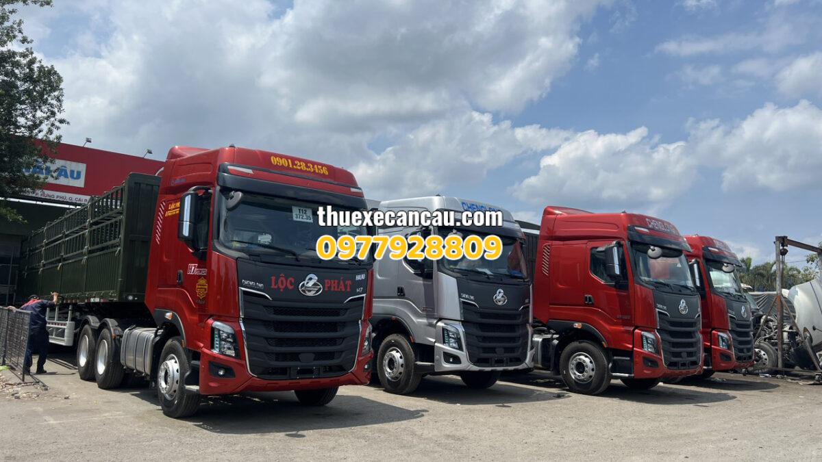 Cho thuê xe đầu kéo xe cần cẩu xe nâng xe múc các loại theo tháng giá tốt Thuận An Bình Dương