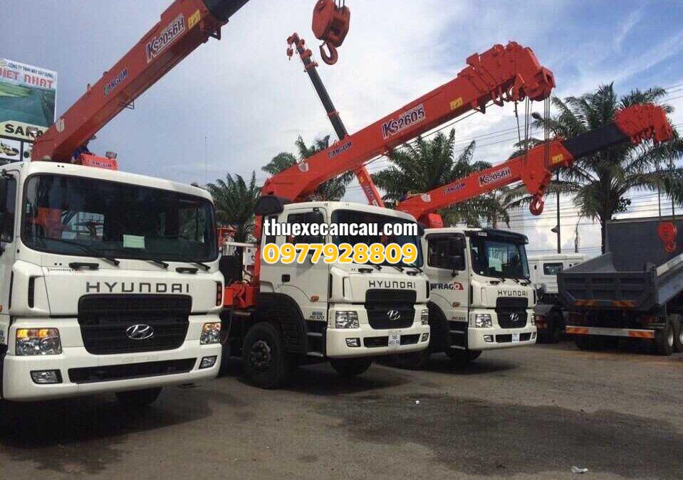 Cung cấp cho thuê xe cẩu xe nâng xe móc các loại giá rẻ Thủ Dầu Một