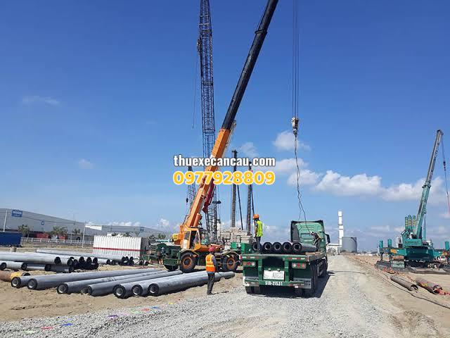 Cho thuê xe cần cẩu đa dạng tải trọng tại Thuận An đáp ứng mọi nhu cầu nâng hạ công trình