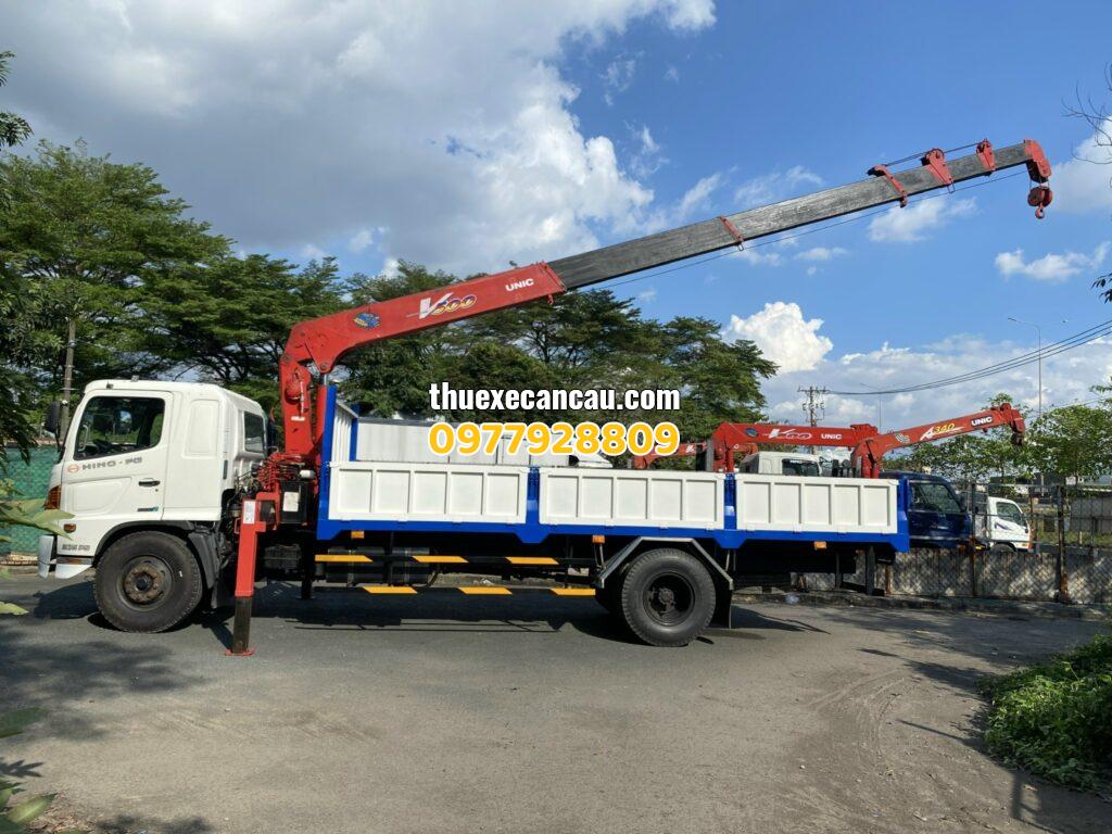Dịch vụ cho thuê xe cẩu chuyên nghiệp tại khu vực Bến Cát, Bình Dương giá tốt
