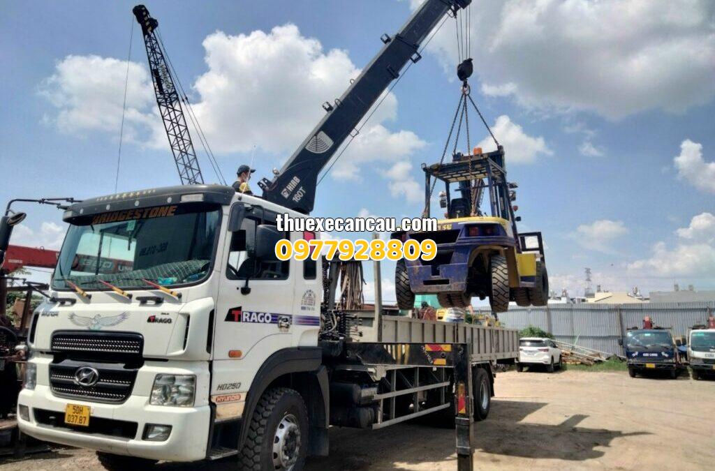 Dịch vụ cho thuê xe cẩu tại Thuận An giá rẻ, uy tín, đáp ứng đa dạng công trình và hàng hóa