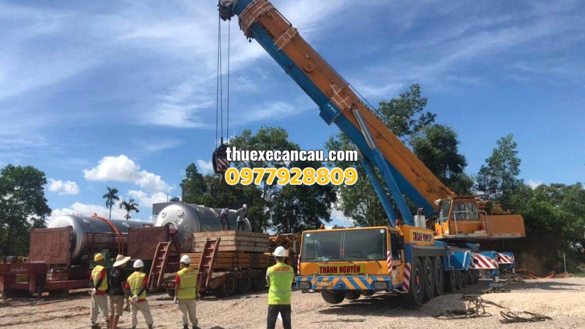 Dịch vụ cho thuê xe cẩu xe móc xe xúc xe nâng các loại tại KCN Sóng Thần Bình Dương