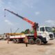 Cho thuê xe cẩu, xe nâng đa năng phục vụ công trình, nhà xưởng, kho bãi tại KCN Mỹ Phước