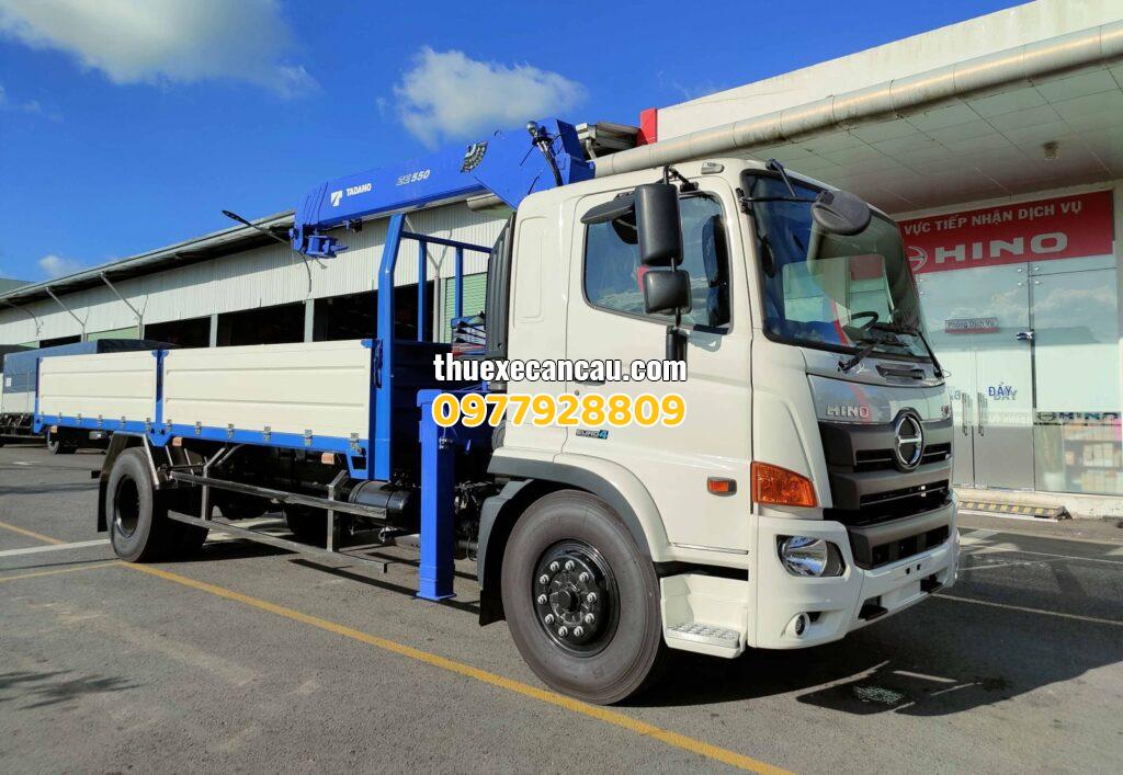 Cho thuê xe đầu kéo, xe tải cẩu phục vụ công trình xây dựng, vận chuyển hàng hóa tại Dầu Tiếng và khu vực lân cận