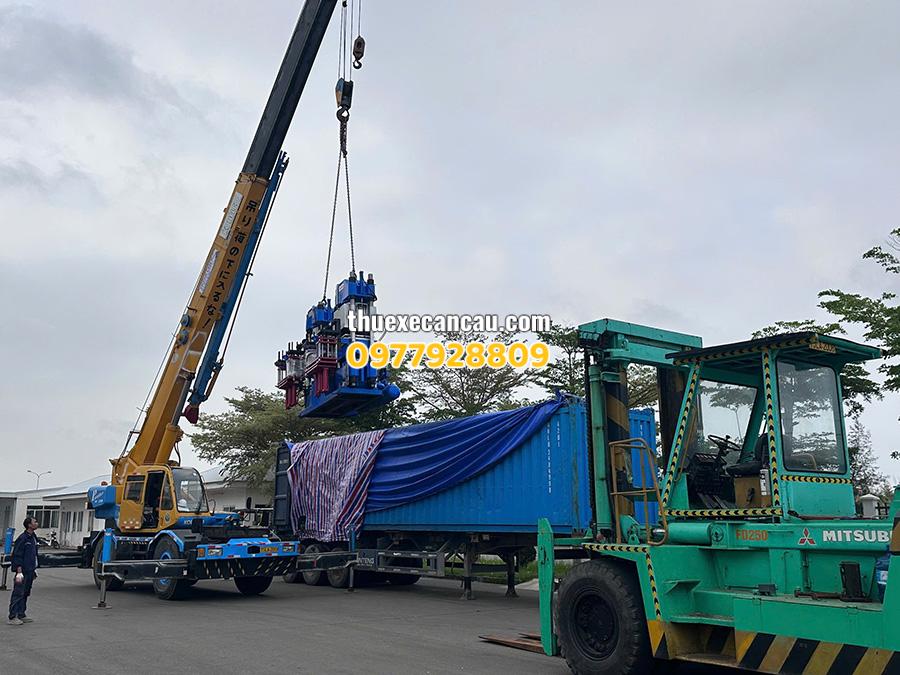 Dịch vụ cho thuê xe cẩu, xe nâng chuyên nghiệp tại Tân Vạn Mỹ Phước, hỗ trợ nâng hạ hàng hóa an toàn, nhanh chóng