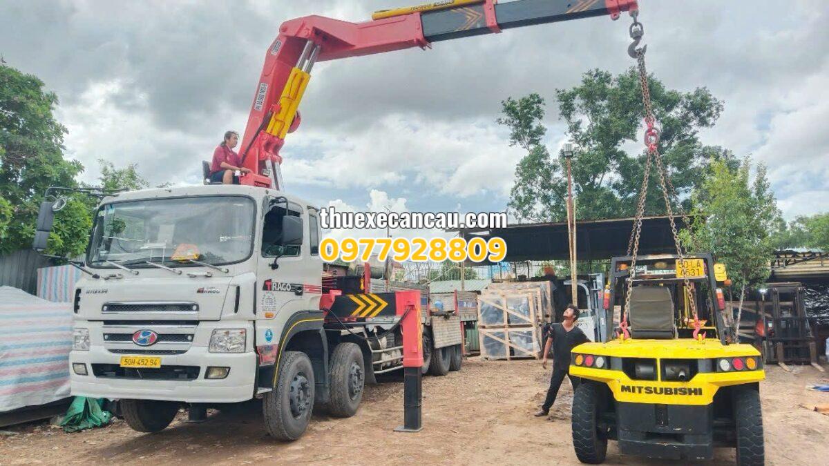 Dịch vụ cho thuê xe cẩu, xe nâng tại Dầu Tiếng – Hỗ trợ vận chuyển, bốc xếp hàng hóa tận nơi