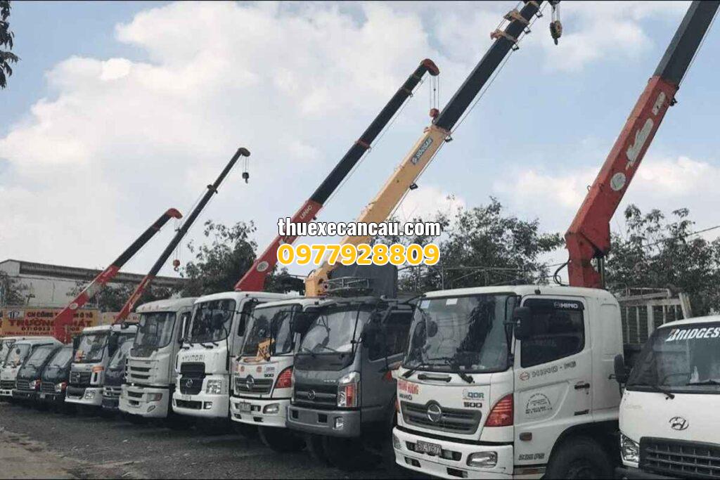Cho thuê xe cẩu, xe nâng, xe đầu kéo phục vụ công trình, kho bãi, nhà xưởng tại KCN Trảng Bàng với giá tốt nhất