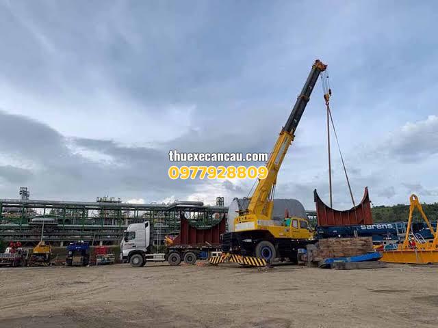 Dịch vụ thuê xe cẩu KCN Sóng Thần uy tín, hỗ trợ doanh nghiệp vận chuyển, xây dựng, logistics