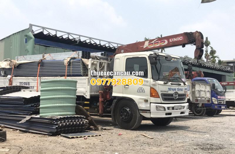 Chuyên dịch vụ cho thuê xe cẩu xe nâng xe container tại KCN Đức Hòa tiết kiệm chi phí thi công an toàn tuyệt đối