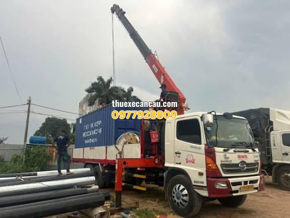 Chuyên dịch vụ cho thuê xe cẩu xe nâng xe container tại KCN Đức Hòa tiết kiệm chi phí thi công an toàn tuyệt đối