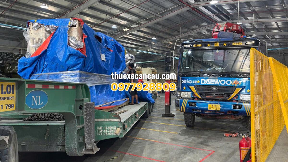 Cung cấp dịch vụ cho thuê xe cẩu xe nâng xe container tại KCN Sóng Thần giá rẻ hợp lý uy tín chất lượng