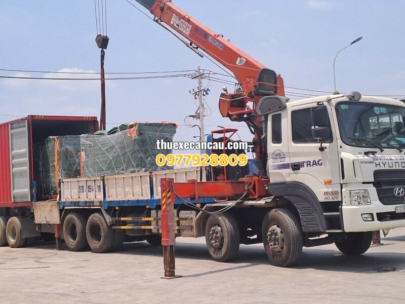 Dịch vụ cho thuê xe cẩu xe nâng xe container tại KCN Đất Cuốc tối ưu chi phí vận tải hiệu quả bền vững